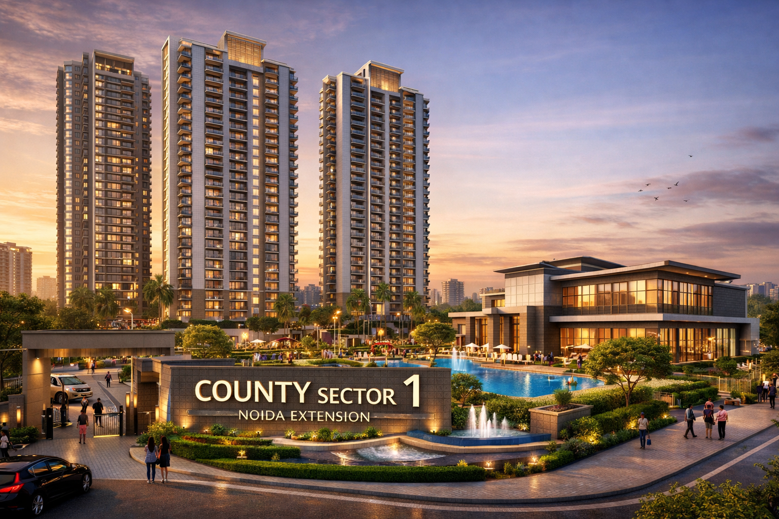 County Sector 1 Noida Extension | Luxury Homes in Noida West