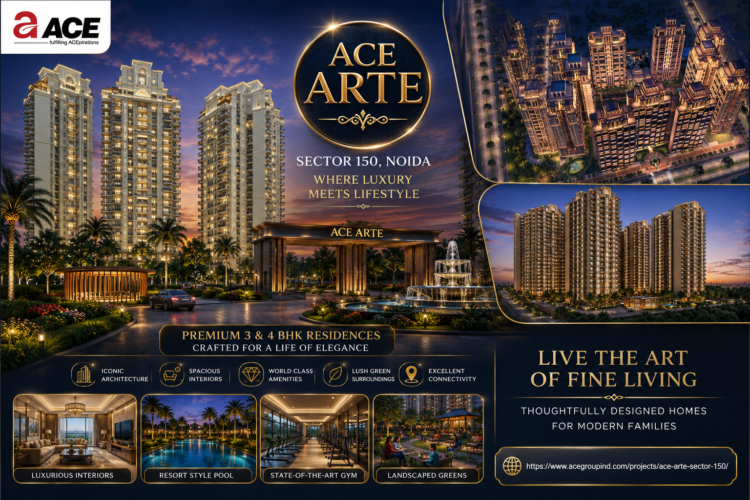 ACE Arte Noida – The Perfect Destination for Luxury Living in Sector 150